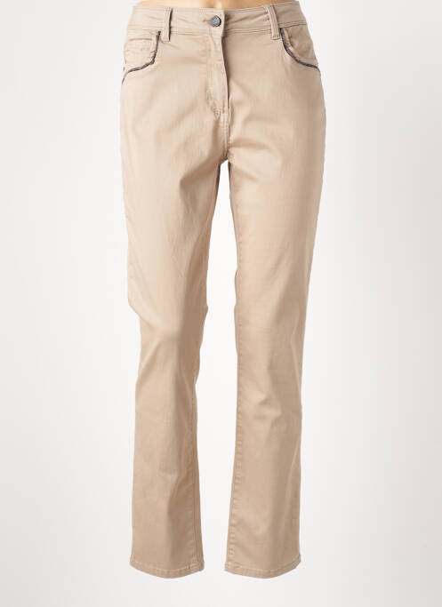 Pantalon slim bej DIANE LAURY femeie