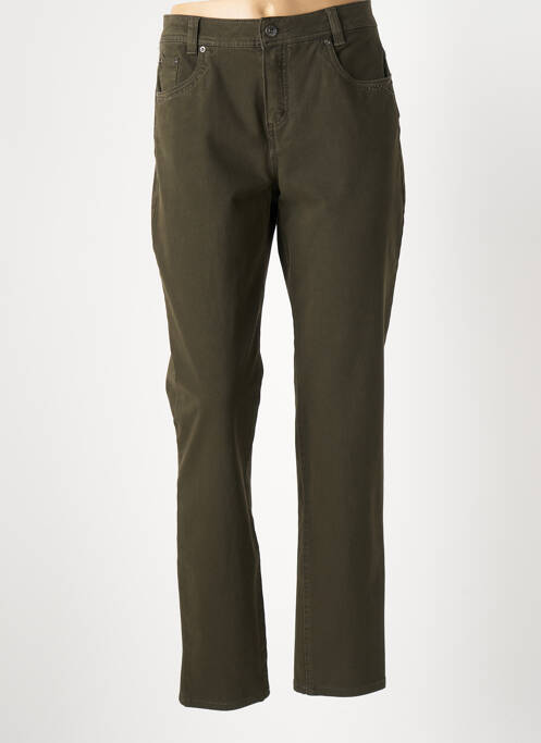 Pantalon drept verde ANNA MONTANA femeie
