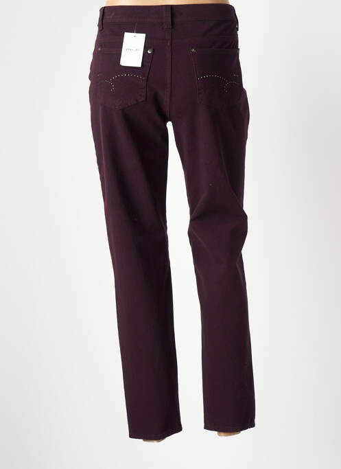 Pantalon drept violet ANNA MONTANA femeie