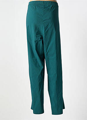 Pantalon drept țesătură poplin mărime normală verde ZHENZI femeie