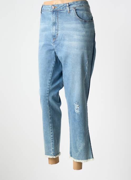 Blugi cu croială largă albastru SPG JENUAN femeie