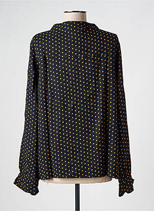 Rochie midi imprimeu floral mâneci scurte negru LE BOUDOIR D'EDOUARD femeie