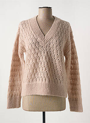 Pulover bej LE BOUDOIR D'EDOUARD femeie