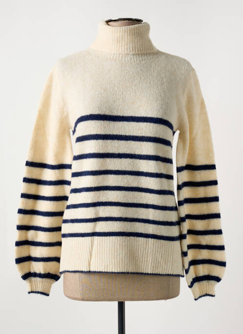 Pulover cu guler înalt bej LE BOUDOIR D'EDOUARD femeie