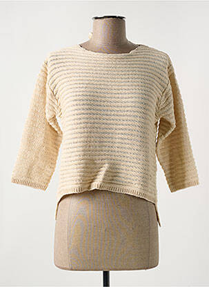 Pulover bej LE BOUDOIR D'EDOUARD femeie