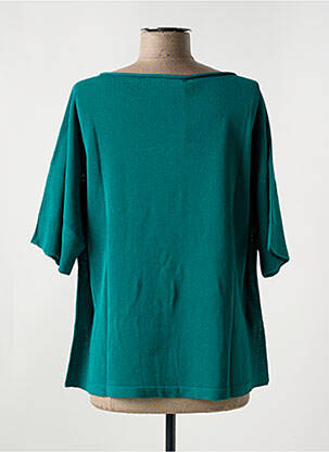 Tricou guler rotund mâneci scurte verde LE BOUDOIR D'EDOUARD femeie
