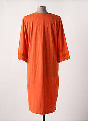 Rochie midi mâneci 3/4 mâneci 3/4 portocaliu CHRISTIAN CANE femeie