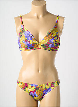 Costum de baie din două piese elasticitate galben ROSA FAIA femeie