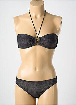 Costum de baie din două piese elasticitate top bentiță negru ROSA FAIA femeie
