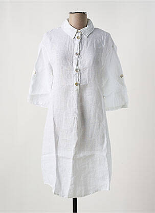 Rochie midi mâneci 3/4 mâneci 3/4 alb LE BOUDOIR D'EDOUARD femeie