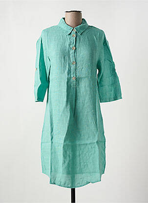 Rochie midi mâneci 3/4 mâneci 3/4 verde LE BOUDOIR D'EDOUARD femeie