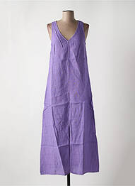 Rochie lungă croială evazată fără mâneci violet LE BOUDOIR D'EDOUARD femeie