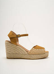 Espadrile nubuc toc înalt de 10cm și mai mult bej KANNA femme