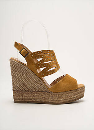 Sandale/Pantofi decupați maro KANNA femeie