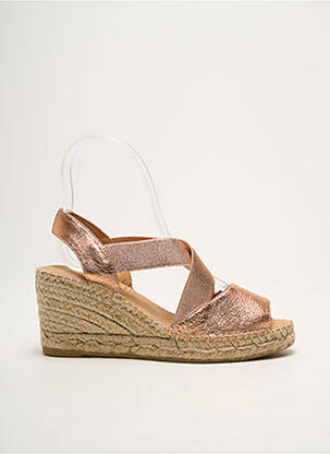 Espadrile tip de talpă amortizantă toc de 7 la 9 cm roz KANNA femeie
