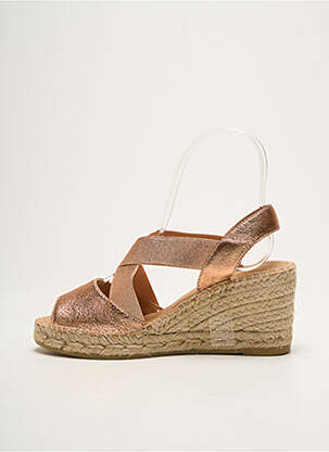 Espadrile tip de talpă amortizantă toc de 7 la 9 cm roz KANNA femeie