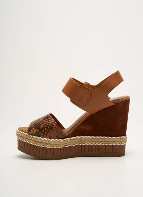 Sandale/Pantofi decupați maro KANNA femeie