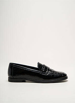 Mocasini material neted toc plat până la 3 cm negru KANNA femeie