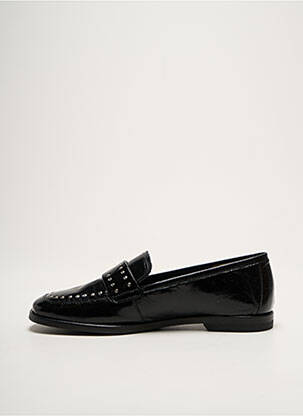 Mocasini material neted toc plat până la 3 cm negru KANNA femeie