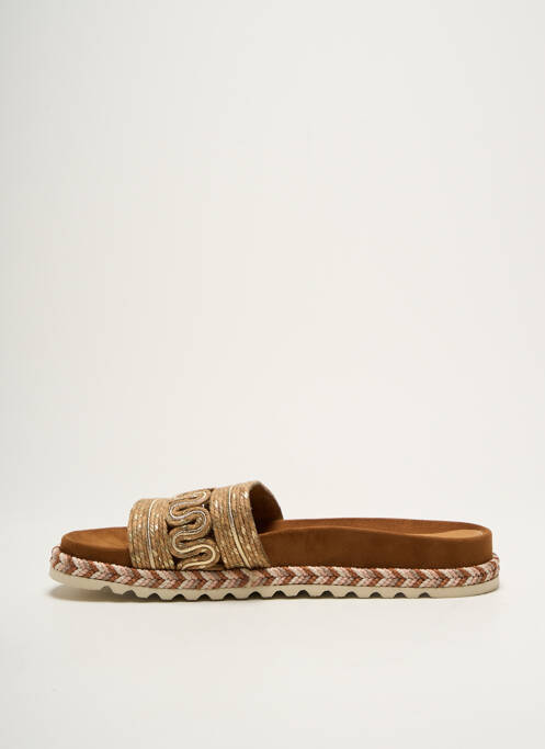 Mulete/Saboți bej KANNA femeie