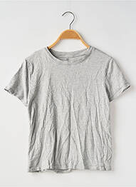 Tricou croială dreaptă mâneci scurte gri LA REDOUTE băiat
