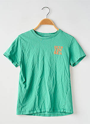 Tricou croială dreaptă mâneci scurte verde LA REDOUTE băiat