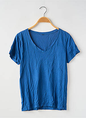 Tricou croială dreaptă mâneci scurte albastru SANS MARQUE băiat