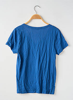Tricou croială dreaptă mâneci scurte albastru SANS MARQUE băiat