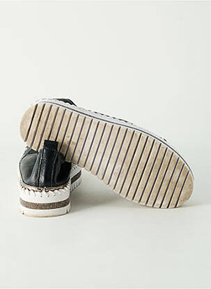 Mocasini țesătură satinată toc de 4 la 6 cm negru FOOLPRINT femeie