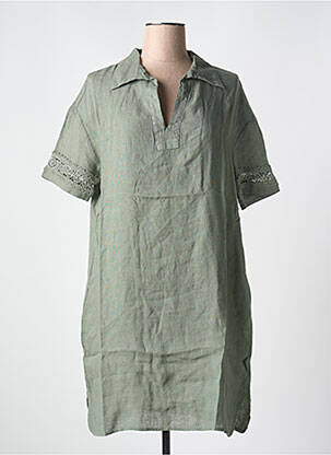 Rochie scurtă mâneci scurte mâneci scurte verde LE BOUDOIR D'EDOUARD femeie