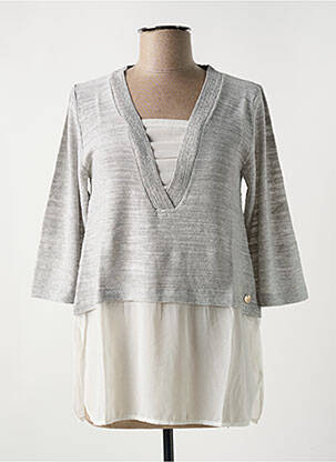 Pulover gri LE BOUDOIR D'EDOUARD femeie