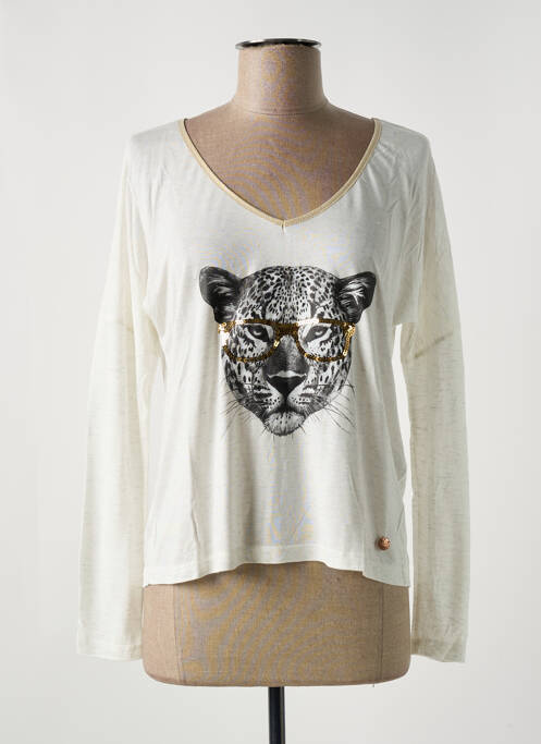 Tricou bej LE BOUDOIR D'EDOUARD femeie