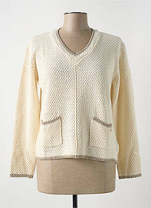 Pulover bej LE BOUDOIR D'EDOUARD femeie