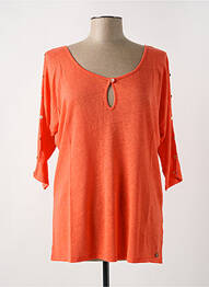 Tricou mâneci 3/4 mâneci 3/4 portocaliu LE BOUDOIR D'EDOUARD femeie
