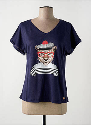 Tricou albastru LE BOUDOIR D'EDOUARD femeie