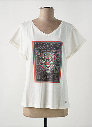 Tricou bej LE BOUDOIR D'EDOUARD femeie