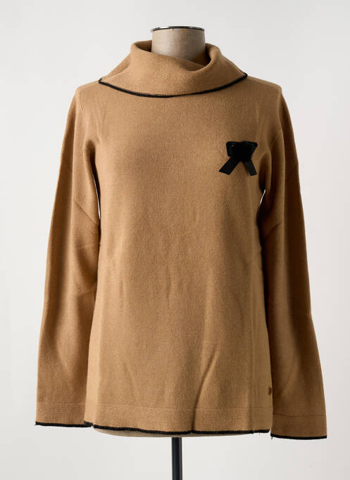 Pulover cu guler înalt maro LE BOUDOIR D'EDOUARD femeie