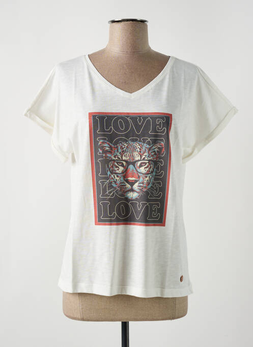 Tricou bej LE BOUDOIR D'EDOUARD femeie