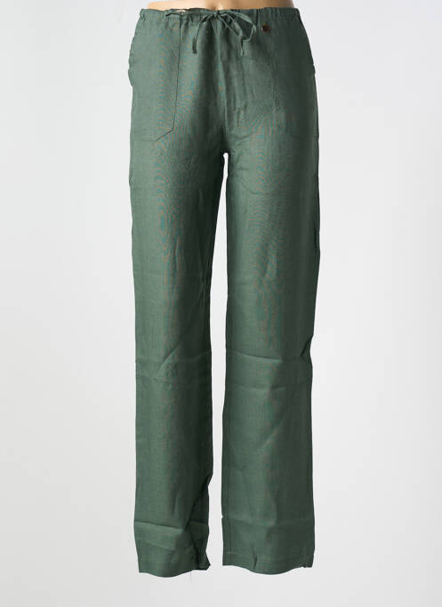 Pantalon drept verde LE BOUDOIR D'EDOUARD femeie