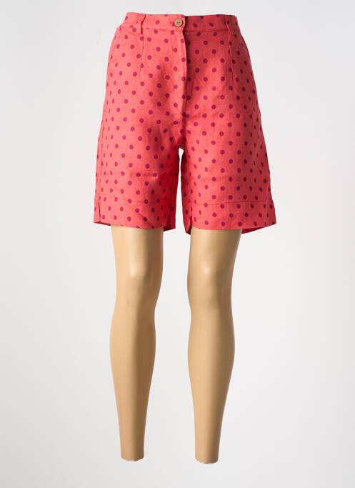 Bermudă talie elastică mărime normală roșu LE BOUDOIR D'EDOUARD femme