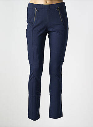 Pantalon slim talie elastică mărime normală albastru LE BOUDOIR D'EDOUARD femeie