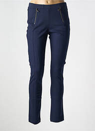 Pantalon slim talie elastică mărime normală albastru LE BOUDOIR D'EDOUARD femme