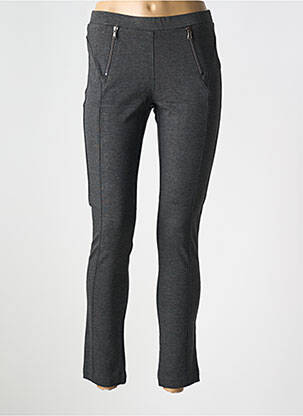 Pantalon slim talie elastică mărime normală gri LE BOUDOIR D'EDOUARD femeie