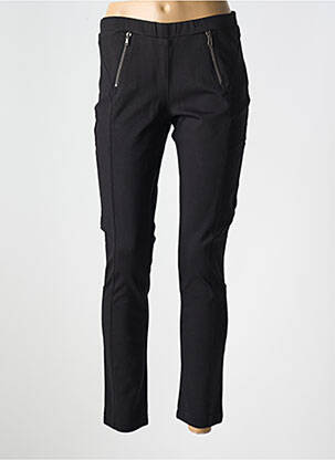 Pantalon slim talie elastică mărime normală negru LE BOUDOIR D'EDOUARD femeie