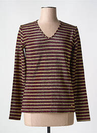 Tricou imprimeu fantezie mâneci lungi violet LE BOUDOIR D'EDOUARD femeie