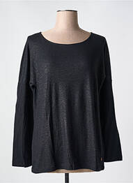 Top guler rotund mâneci lungi negru LE BOUDOIR D'EDOUARD femeie