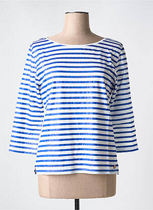Tricou mâneci 3/4 mâneci 3/4 albastru LE BOUDOIR D'EDOUARD femeie