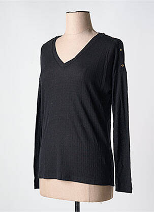 Tricou mâneci lungi mâneci lungi negru LE BOUDOIR D'EDOUARD femeie