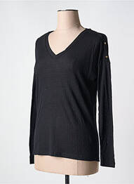 Tricou mâneci lungi mâneci lungi negru LE BOUDOIR D'EDOUARD femme