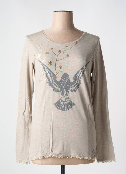 Tricou bej LE BOUDOIR D'EDOUARD femeie